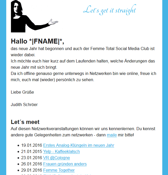 Newsletter Template erstellen