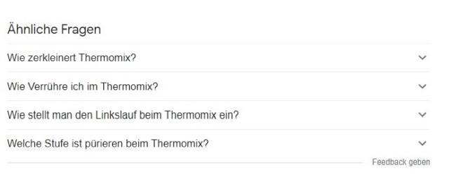 SERP Features Ähnliche Fragen SERP Features Ähnliche Fragen